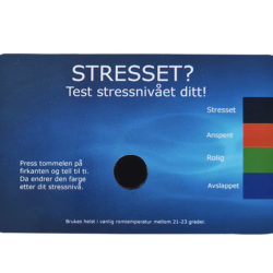 Stresskort - sjekk ditt stressnivå